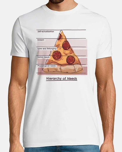 Tee-shirt t-shirt pizza pyramide psychologie