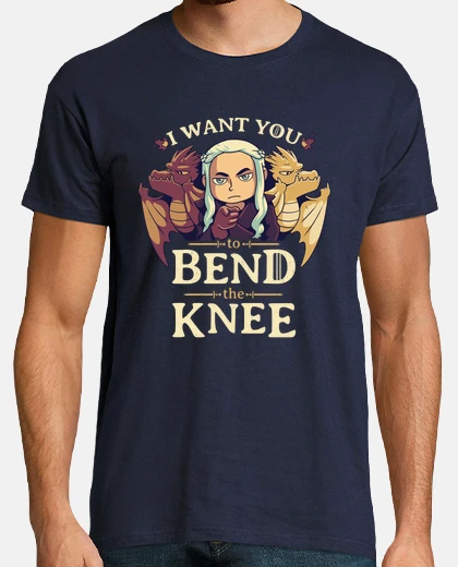 Tee-shirt t-shirt plier le genou daenerys targaryen