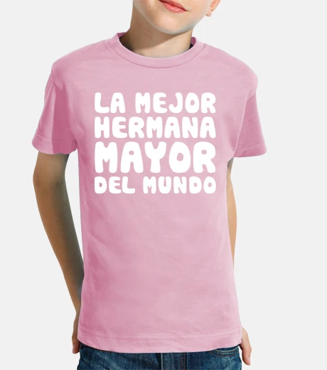 Abbigliamento t-shirt ragazza migliore sorella mayor del mondo manica corta