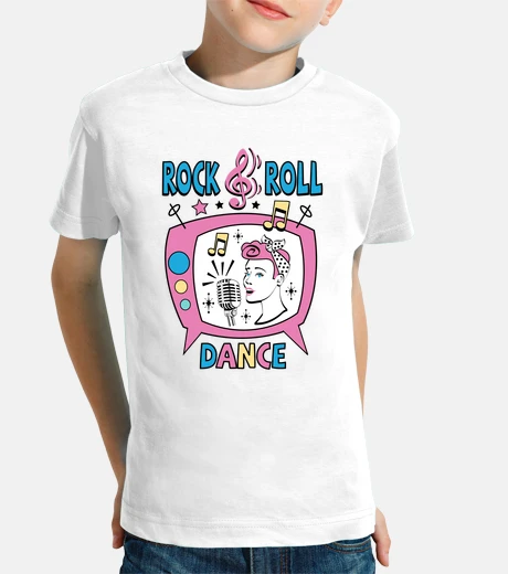 Vêtements t-shirt retro années 1950 rock and roll dance party chaussette hop rock and roll musique vintage des