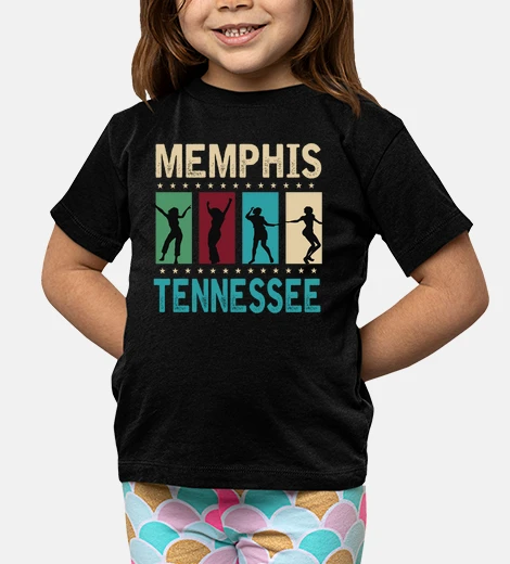 Abbigliamento t-shirt rock and roll bambini memphis tennessee rockabilly vintage anni &#39;50 anni &#39;60 e &#39;