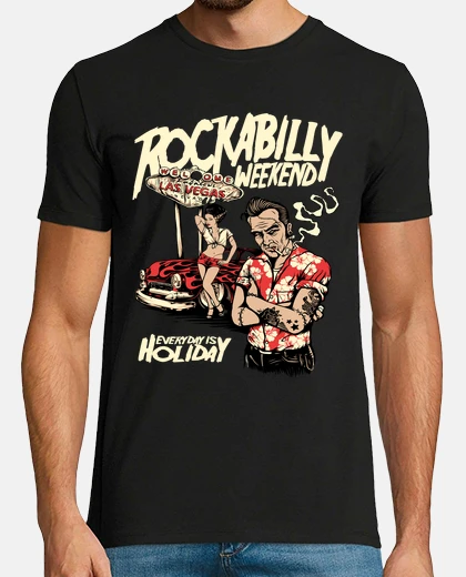Tee-shirt t-shirt rock rock rock rock rétro