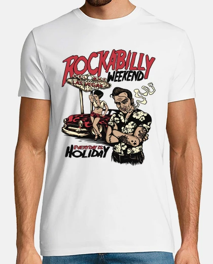 Tee-shirt t-shirt rock rock rock rock rétro