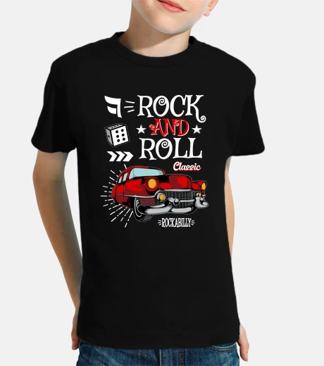 Abbigliamento t-shirt rock rockabilly vetture classici rocker vintage vintage rock n roll