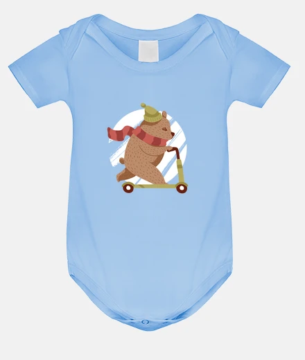 Kids t-shirt scooter bear