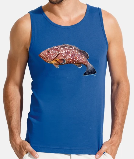 T-shirt t-shirt semplice uomo, senza maniche, blu royal
