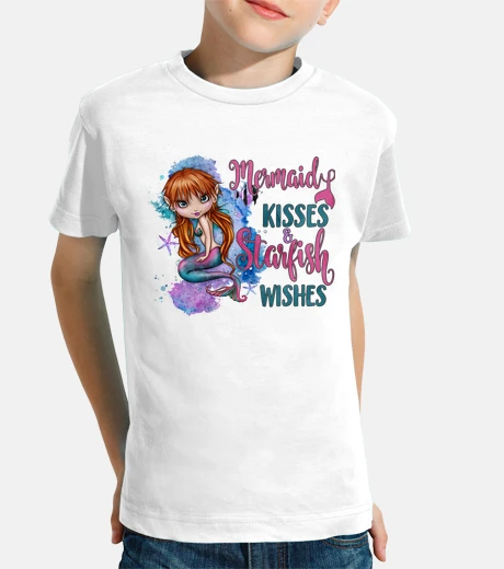 Abbigliamento t-shirt sirena fantasia mermaid illustrazione mitologia