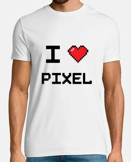 T-shirt t-shirt ti amo pixel tee shirt ti amo