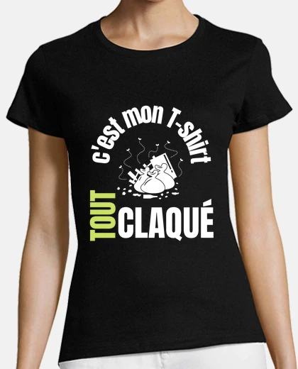 Tee-shirt t-shirt tout claqué