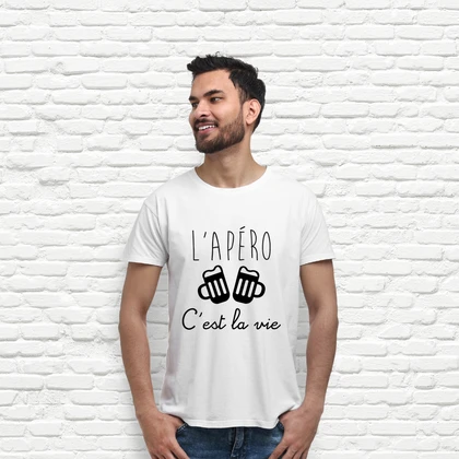 T-shirt umorismo alcol divertente lapéro questa è la vita tostadora