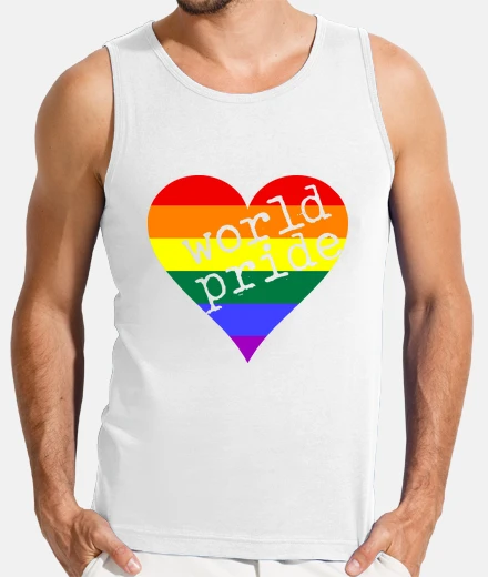 T-shirt T-shirt uomo senza maniche, bianco