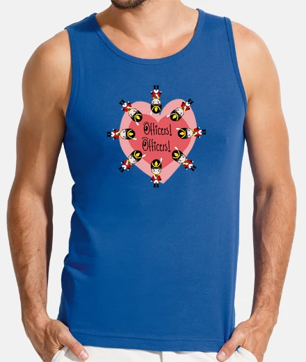 T-shirt T-shirt uomo senza maniche, blu reale