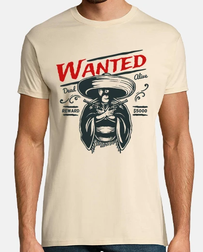 T-shirt t-shirt wild west vintage occidentale vintage pistolero cowboy occidentale