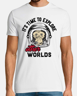t-shirt astronauts humor monkey monkeys animals space adventures