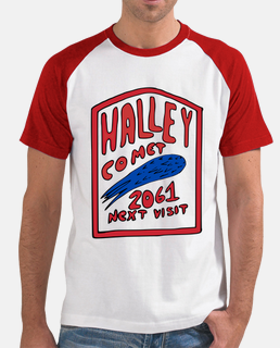 t-shirt baseball cometa 2061 di halley