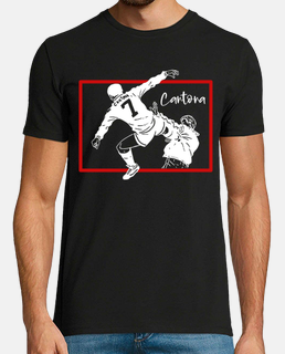 t-shirt calcio cantona