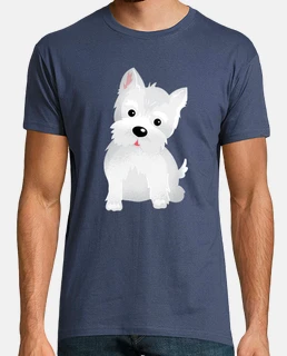 t-shirt chien westy