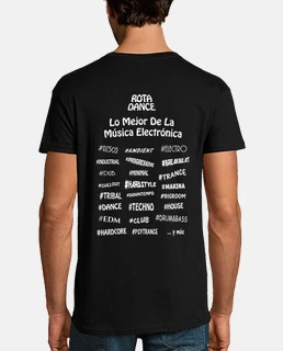 t-shirt classique homme premium blanc cassé logo dance