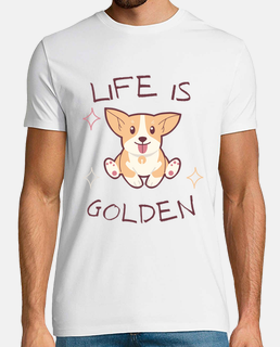 t-shirt classique, la vie est dorée