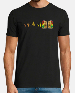 t-shirt con battito cardiaco musica reggae