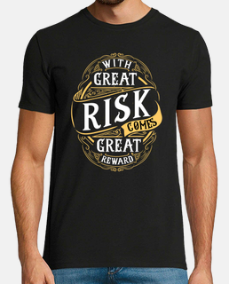 t-shirt con un great rischio arriva una great ricompensa vintage vintage