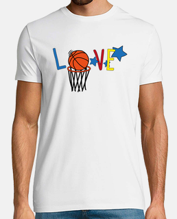 t-shirt da uomo amore basket