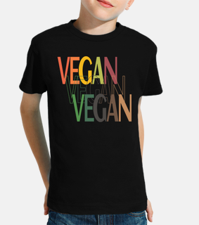 t-shirt design vegan per bambini, bambini, piccoli