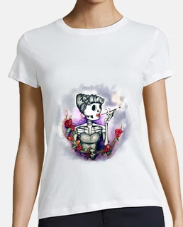 t-shirt due colori donna pin up
