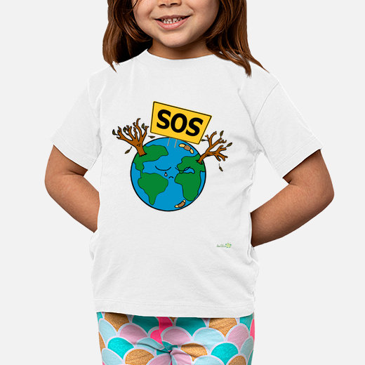 t-shirt enfant - sos planet earth