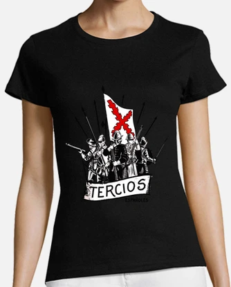 t shirt femme tiers espagnol croix rouge