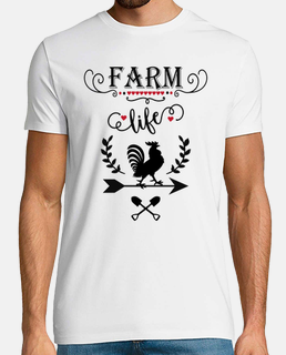 t-shirt galline da fattoria campo da allevamento di animali da fattoria