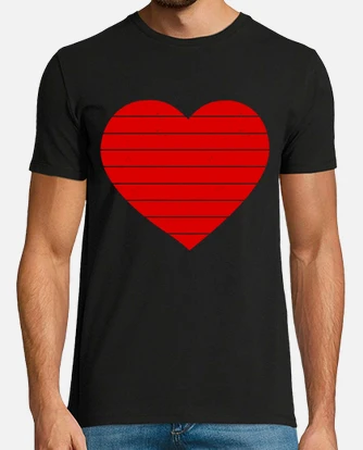 T shirt best sale avec coeur rouge