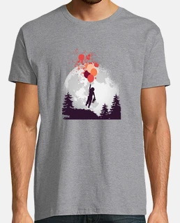 t-shirt lune garçon ballon