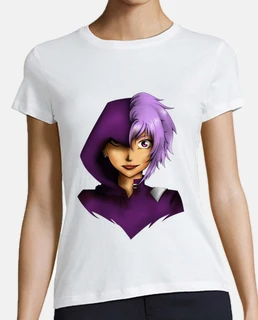 T-shirt manche colorée Shadow and Light parme