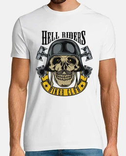 t-shirt motards cru motos skulls