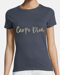 t-shirt oro carpe diem