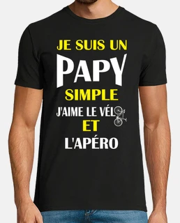 T-shirt papy cycliste humoristique