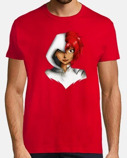 T-shirt rouge et blanc Shadow and Light H