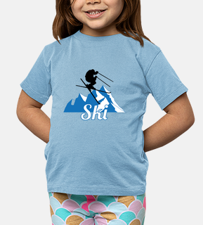 t-shirt sci - snowboard - montagna