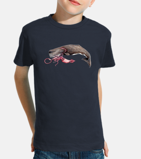 t-shirt sperm whale and giant squid