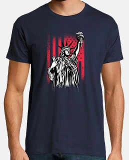 t-shirt statue de la liberté usa