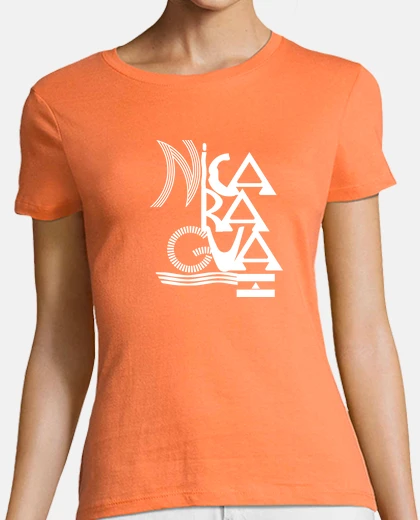 T-shirt t-t-shirt nicaragua testo scudo bl