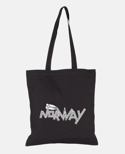 Borsa t-t-shirt norvegia norvegia bianca
