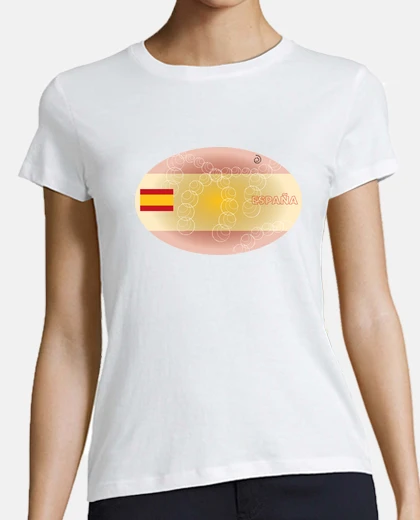T-shirt t-t-shirt più impiallacciatura spagna v