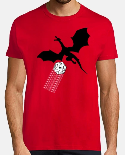 T-shirt t-t-shirt s più ter giochi di ruolo dra