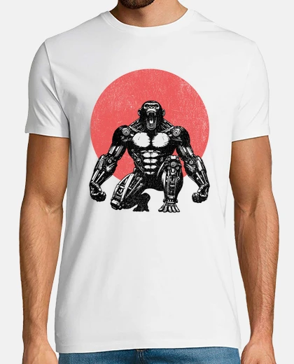 T-shirt T vintage t-shirt Bot con macchie rosse