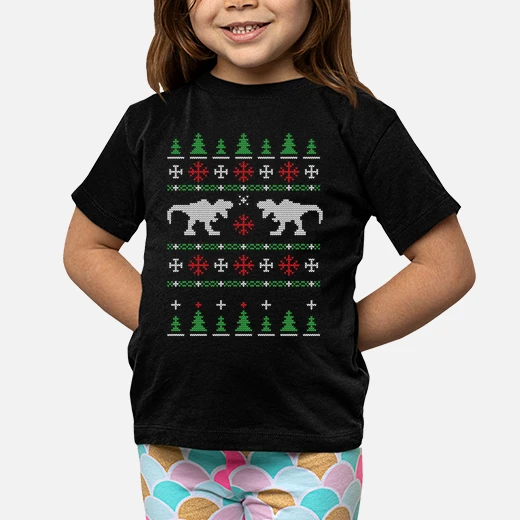 t rex ugly christmas sweater