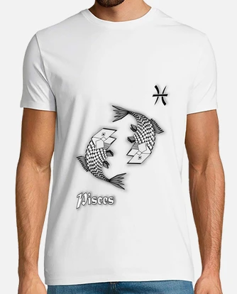 t shirt homme signe zodiaque poisson astrologie