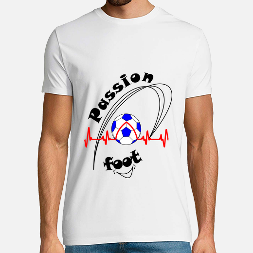 t shirt passion foot i love football