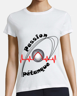 t shirt passion petanque femme FC electrocardiogramme